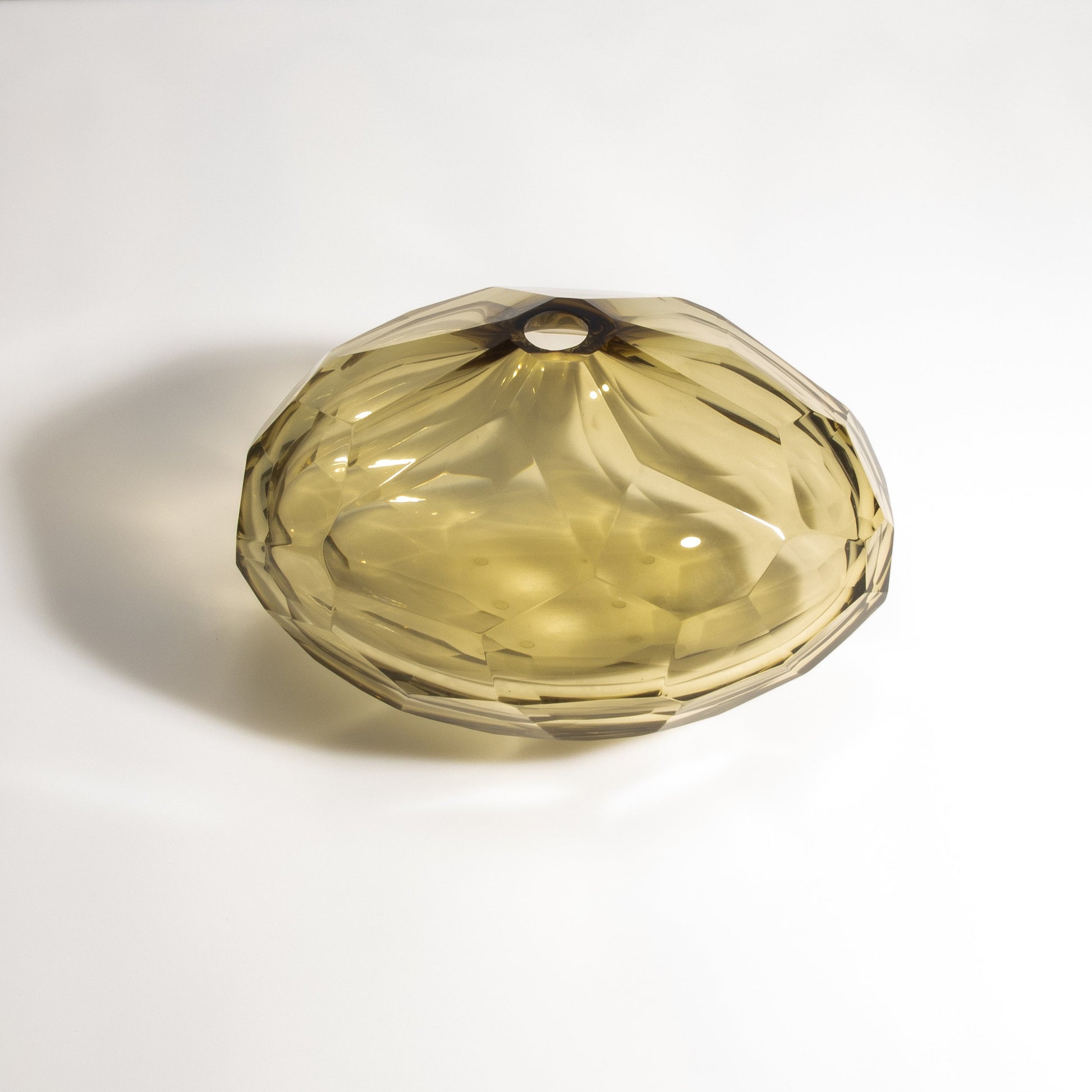 Murano Wide Taper Vase in Olive