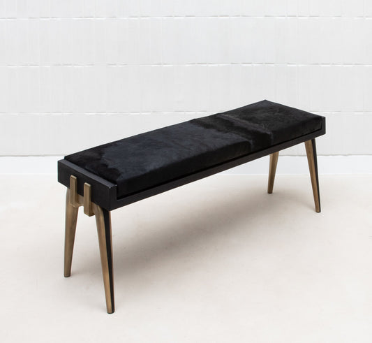 Pianist Bench in Black Hyde by R&Y Augousti
