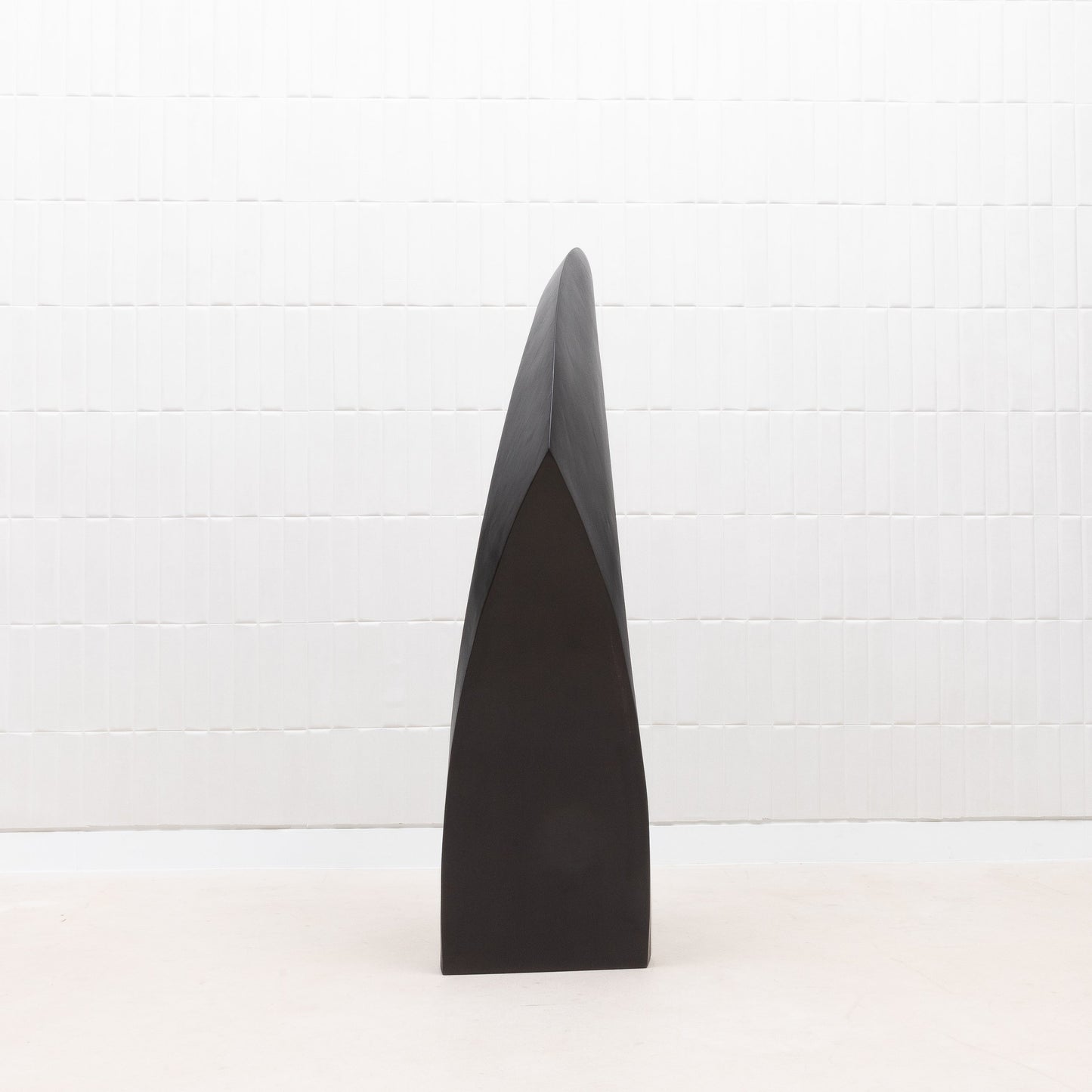 Modern Abstract Sculpture in Black Oak by Patrick Coard Paris