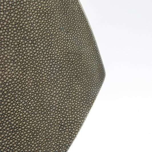 Side Cut Vase in Grey Shagreen by R&Y Augousti
