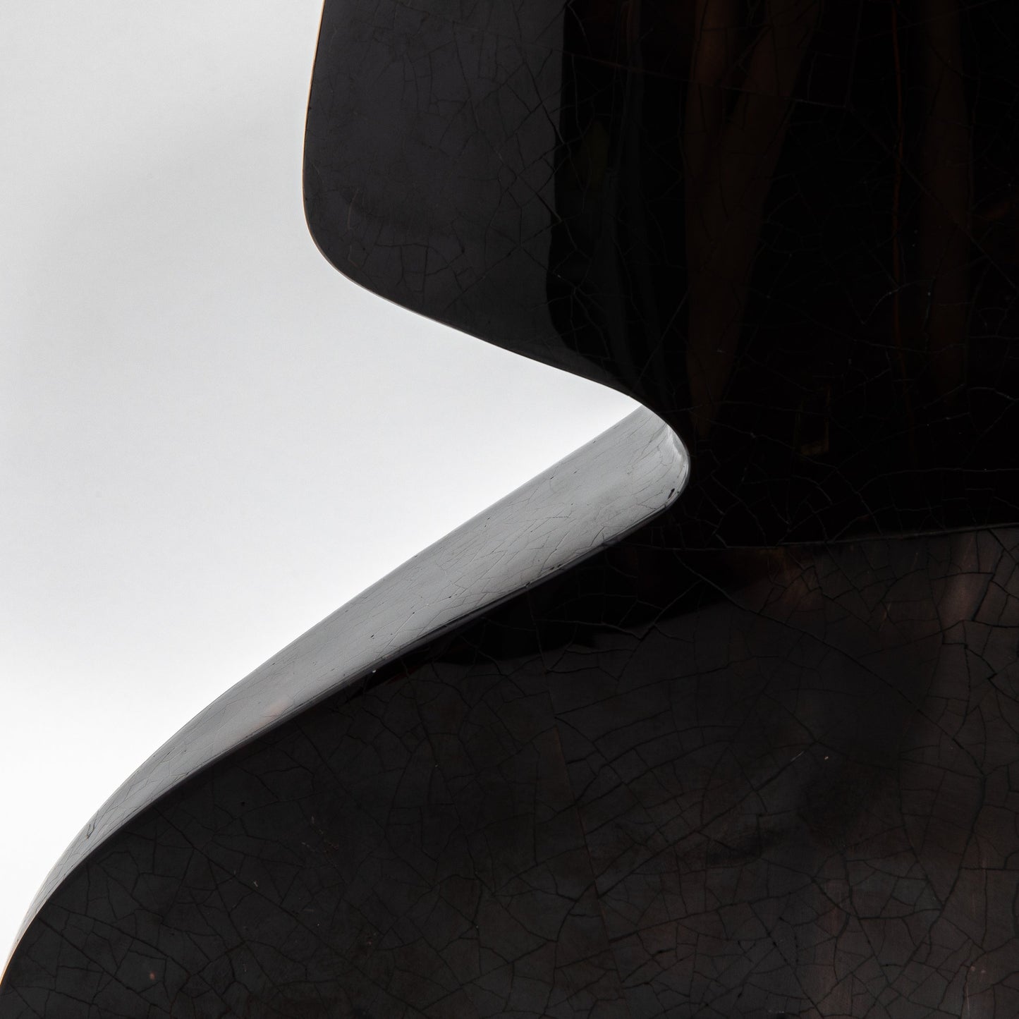 Sculptural Vase in Black Shell by R&Y Augousti