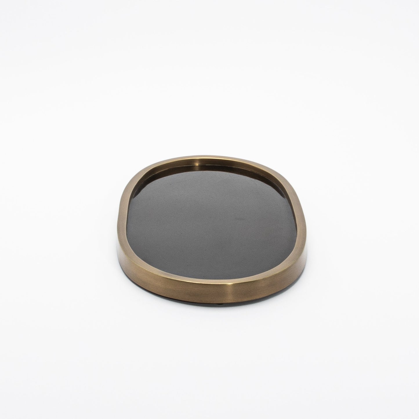Tray in Pen Shell with Bronze Patina Brass by Kifu Paris