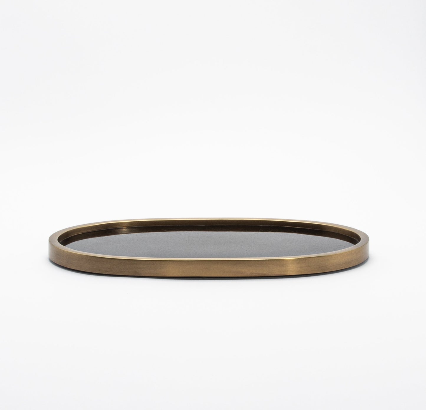 Tray in Pen Shell with Bronze Patina Brass by Kifu Paris