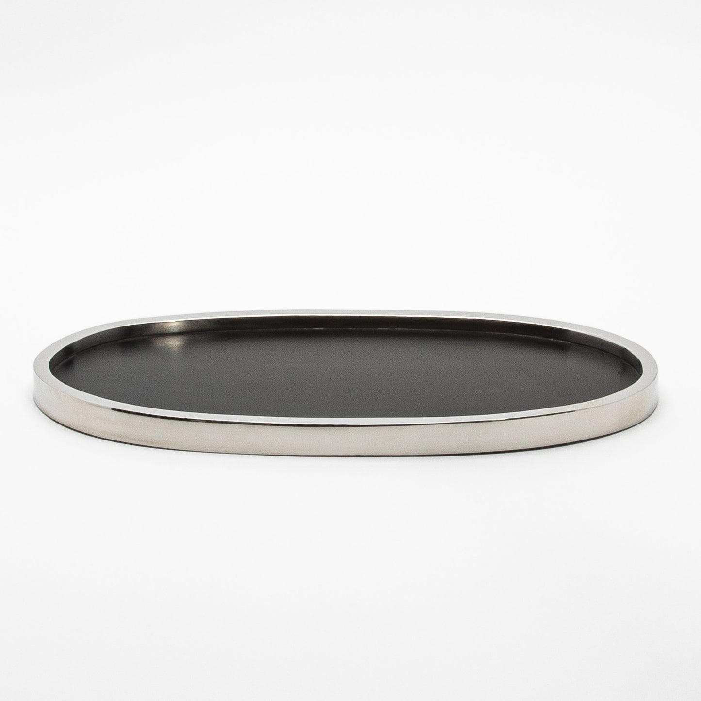 Tray in Oak with Polished Stainless Steel by Kifu Paris