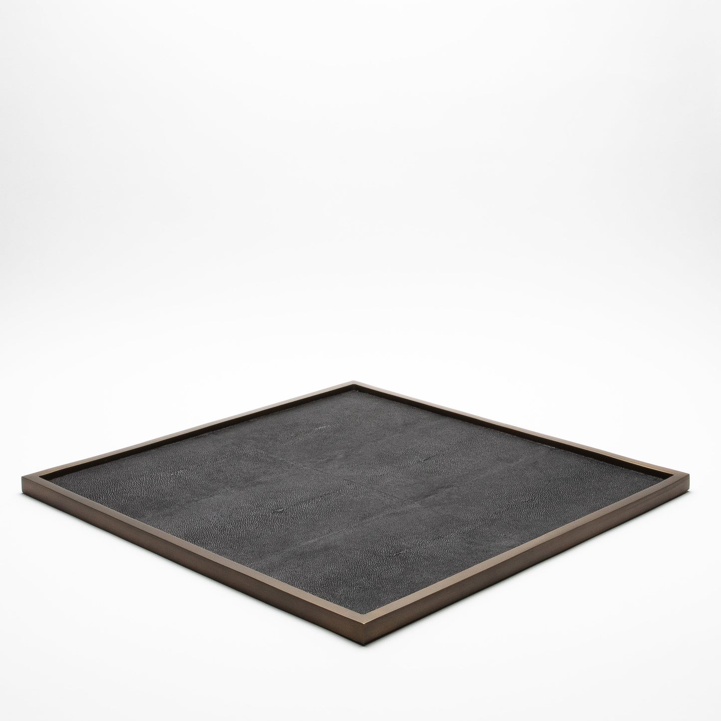 Extra Large Square Tray in Shagreen by Kifu Paris