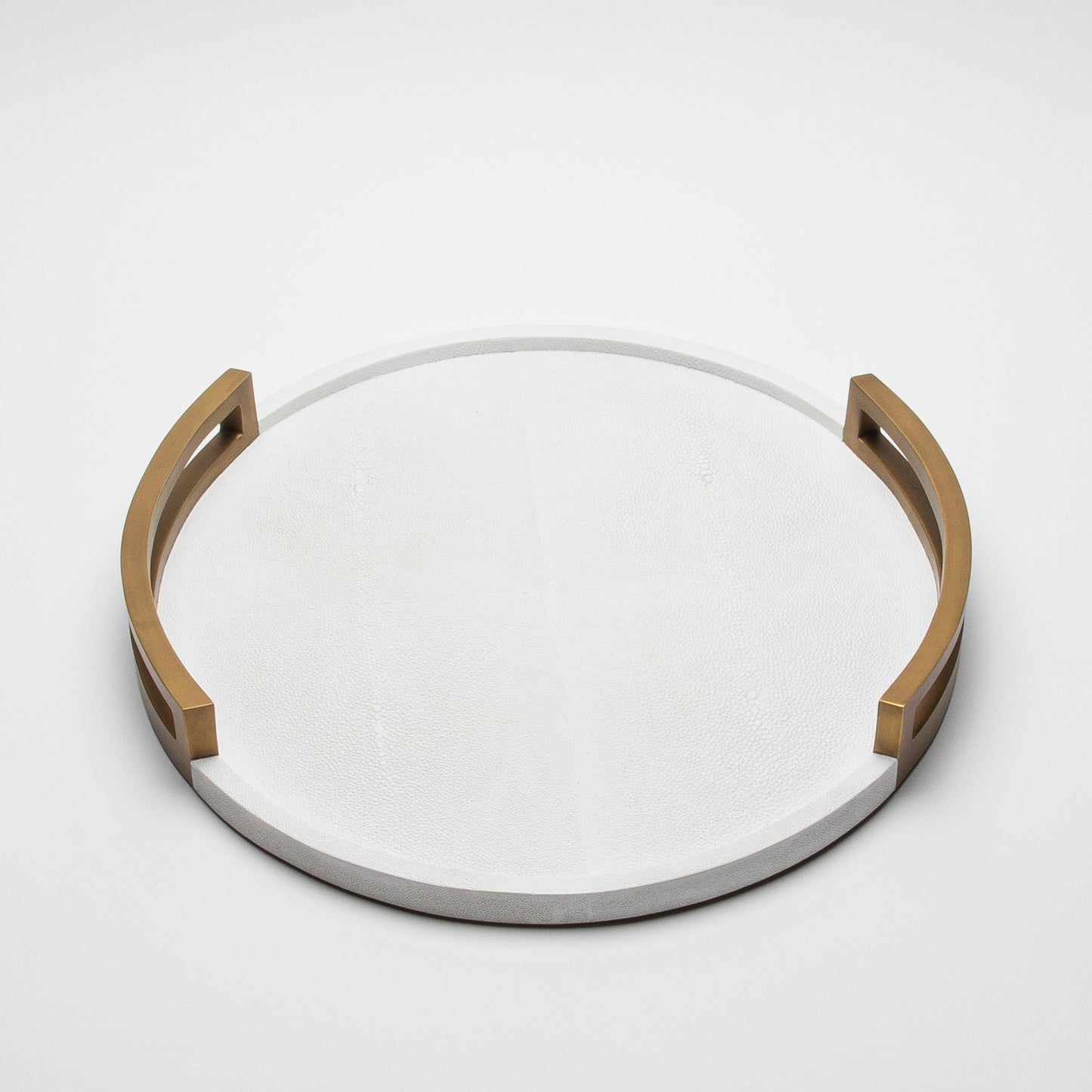 Round Tray in Shagreen by R&Y Augousti