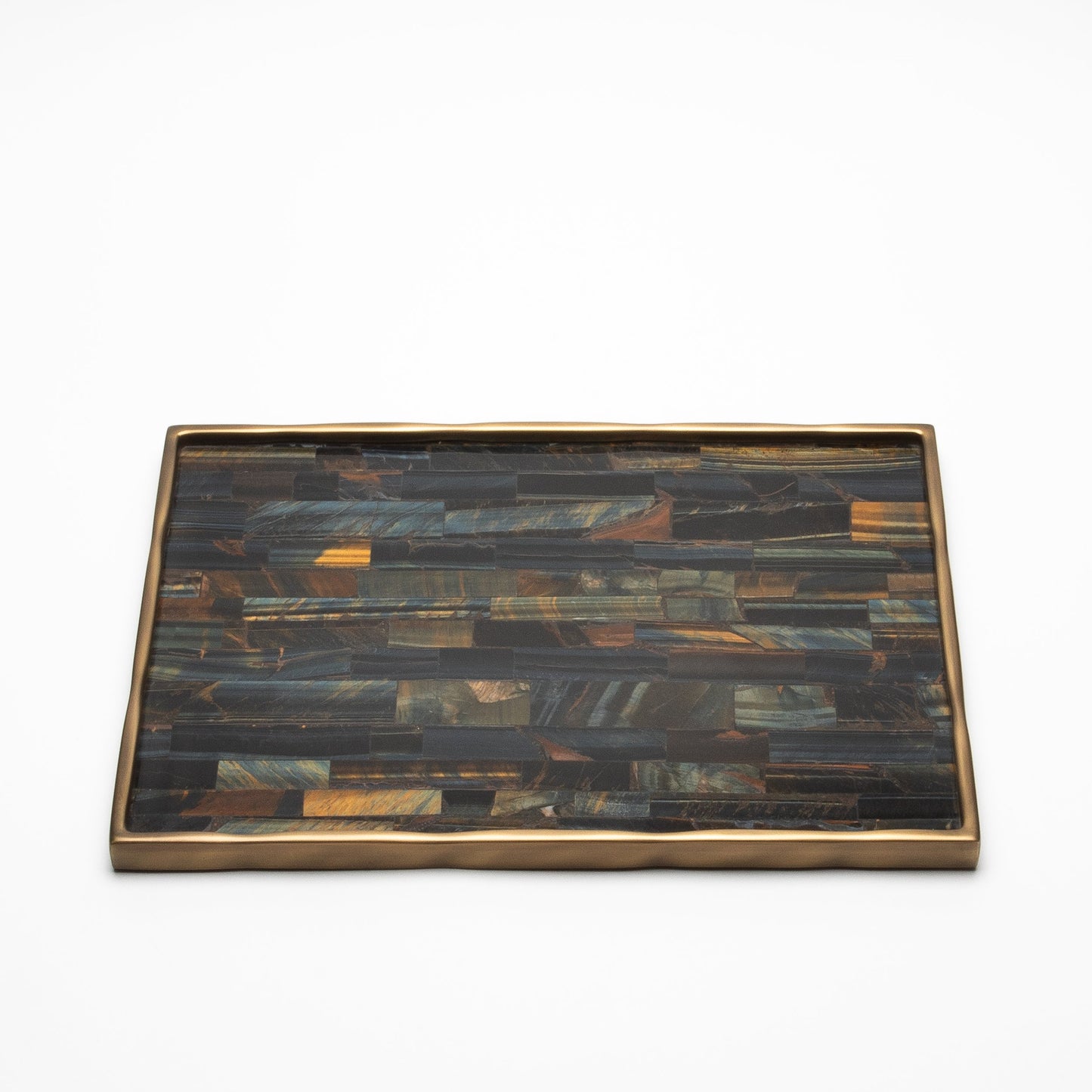 Rectangular Melting Tray in Tiger Eye by R&Y Augousti