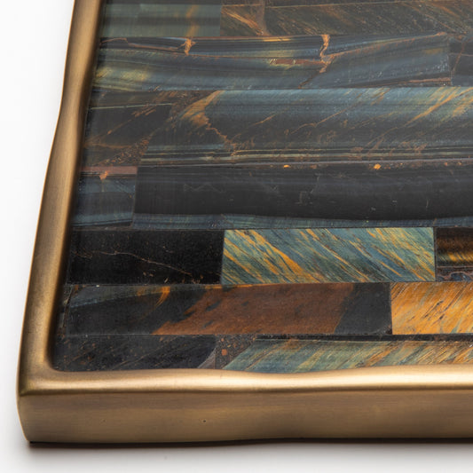 Rectangular Melting Tray in Tiger Eye by R&Y Augousti