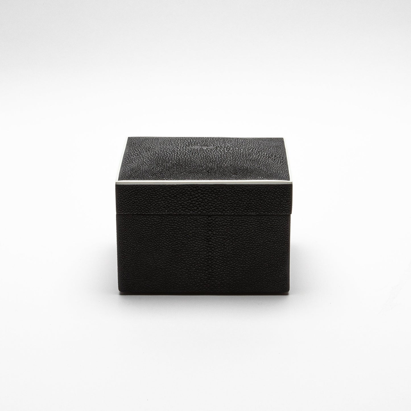 Set of 3 Curved Top Boxes in Black Shagreen by R&Y Augousti
