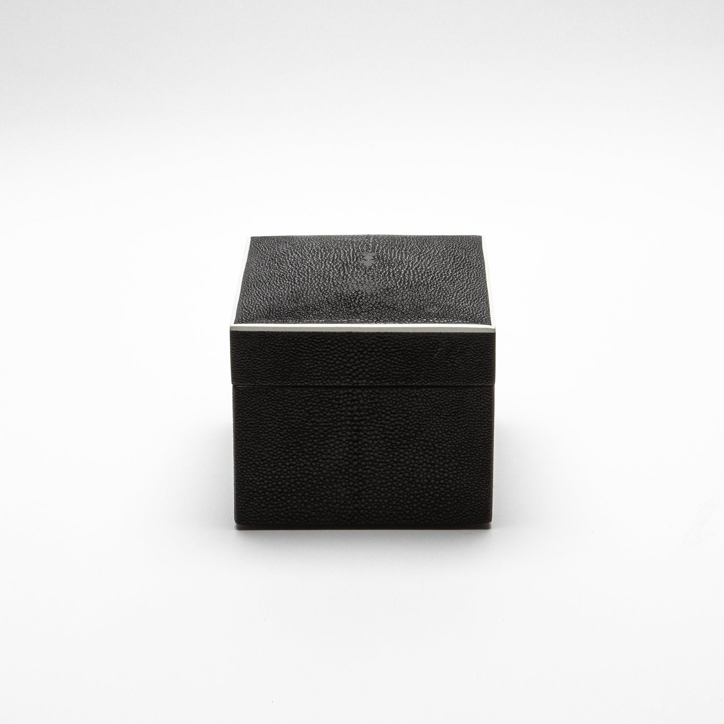 Set of 3 Curved Top Boxes in Black Shagreen by R&Y Augousti