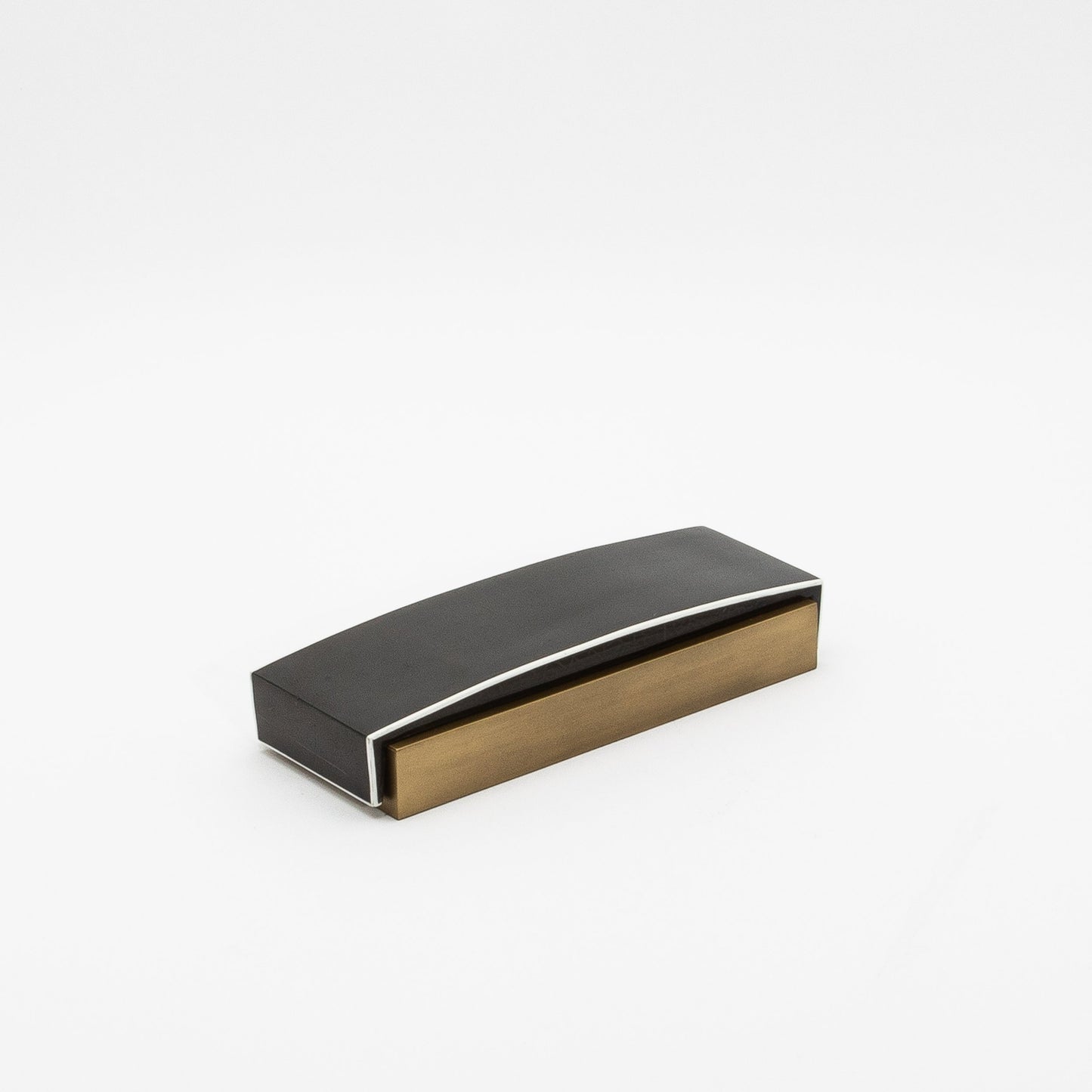 Set of 3 Boxes in Pen Shell Shagreen and Bronze Patina Brass by R&Y Augousti
