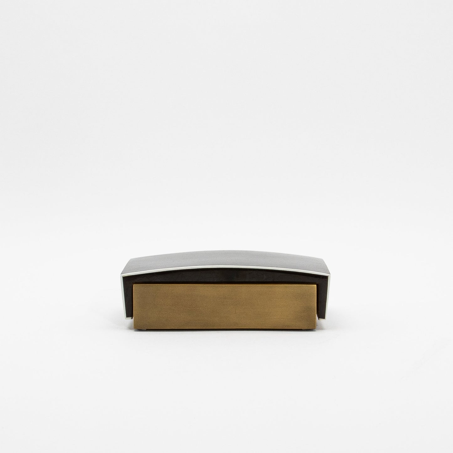 Set of 3 Boxes in Pen Shell Shagreen and Bronze Patina Brass by R&Y Augousti