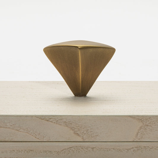 Box in White Oak with Bronze Patina Brass Knob by Kifu Paris