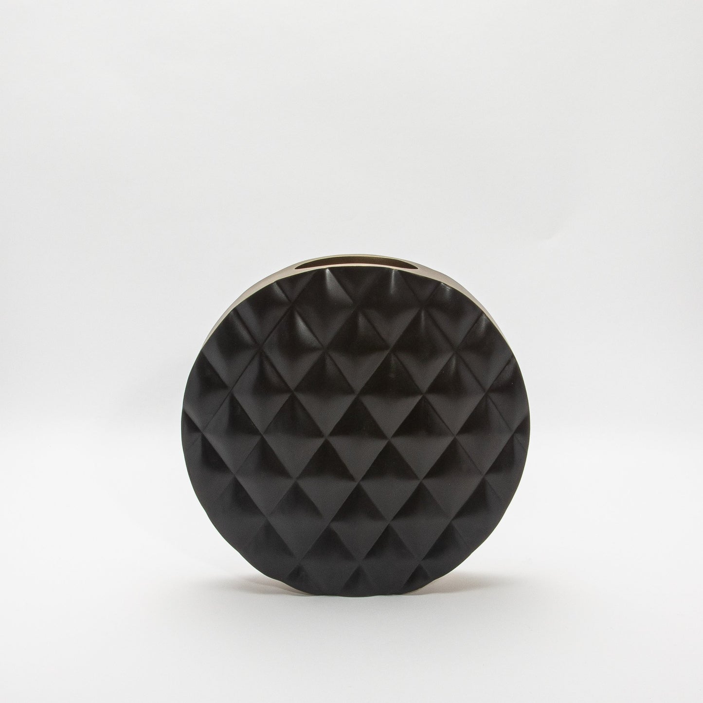 Quilted Vase in Black Oak by KIFU Paris