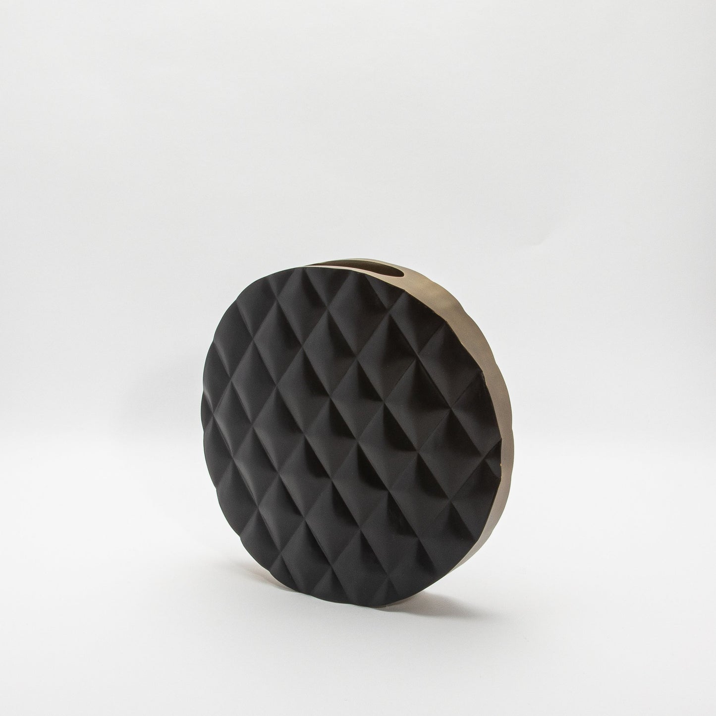 Quilted Vase in Black Oak by KIFU Paris