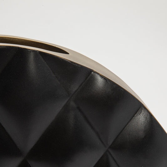 Quilted Vase in Black Oak by KIFU Paris