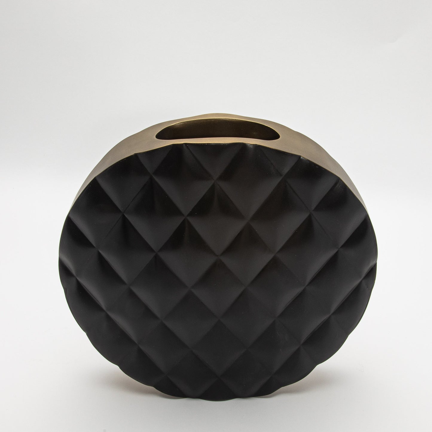 Quilted Vase in Black Oak by KIFU Paris