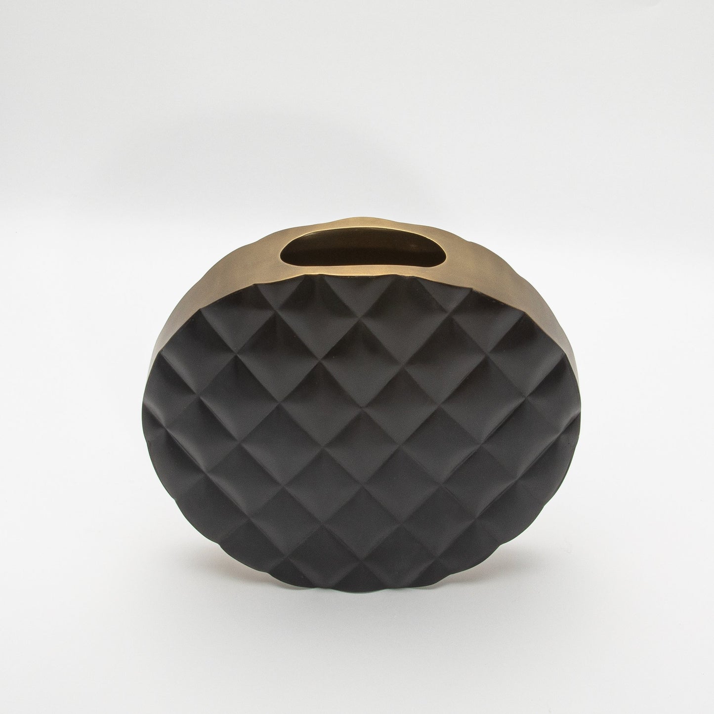 Quilted Vase in Black Oak by KIFU Paris