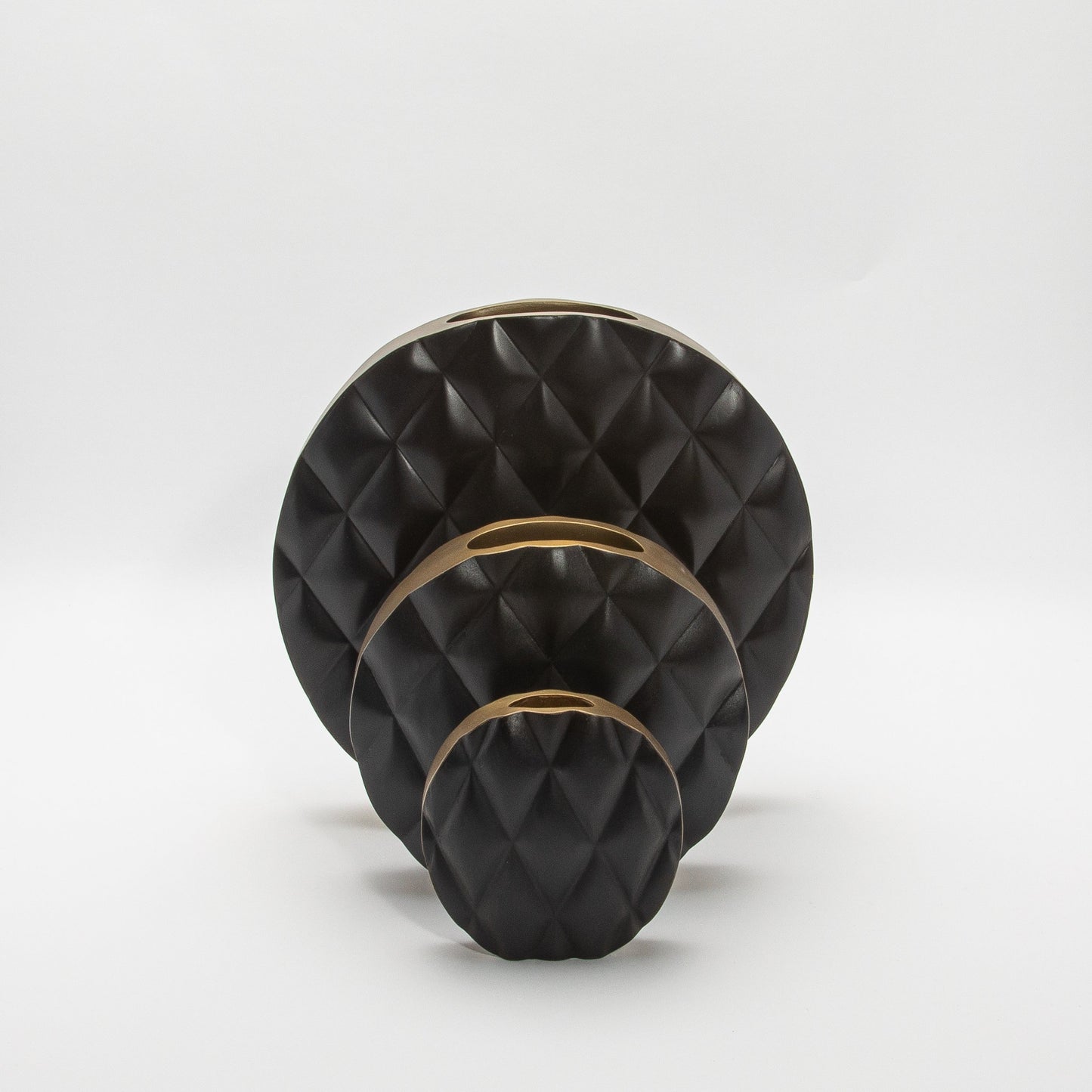 Quilted Vase in Black Oak by KIFU Paris