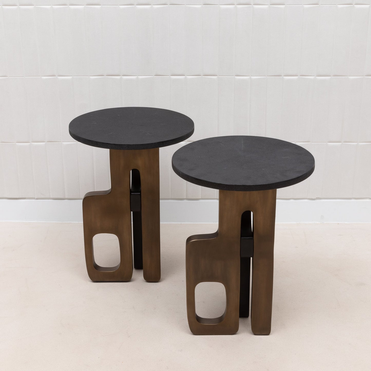 Apoli Shagreen Side Table by Kifu Paris