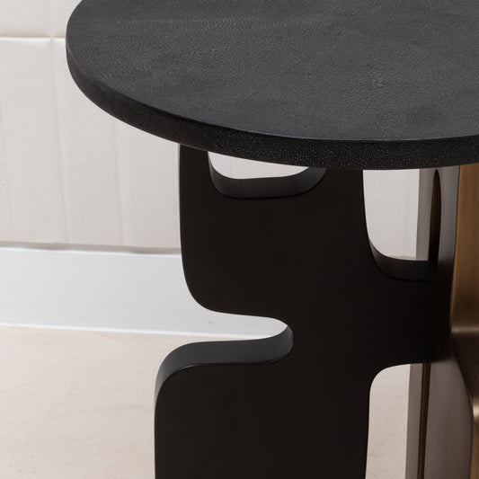 Apoli Shagreen Side Table by Kifu Paris