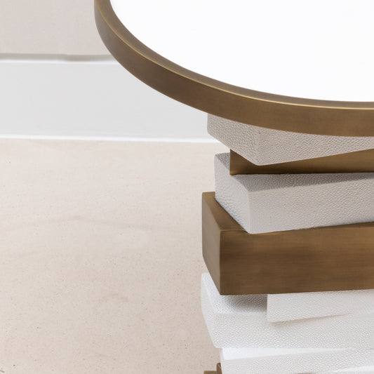 Bullion Shagreen Side Table by R&Y Augousti