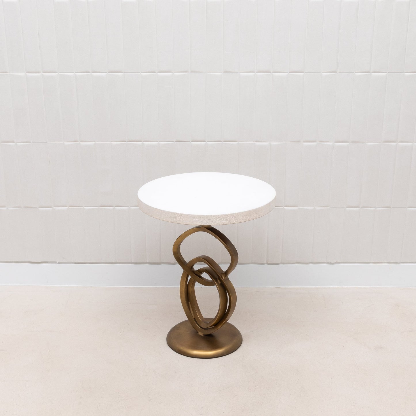 Teardrop Shagreen Side Table by Kifu Paris
