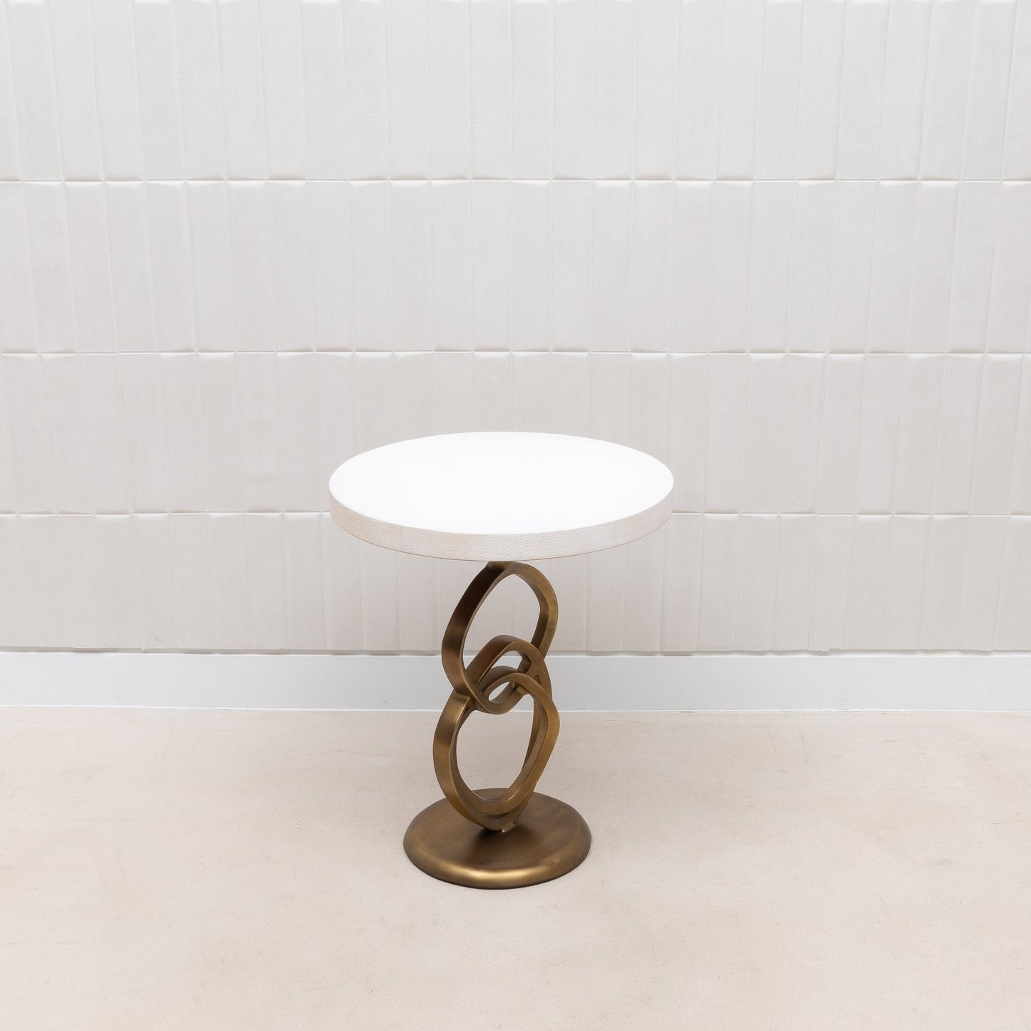 Teardrop Shagreen Side Table by Kifu Paris