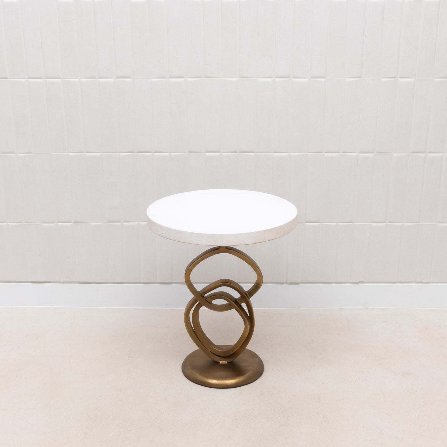 Teardrop Shagreen Side Table by Kifu Paris
