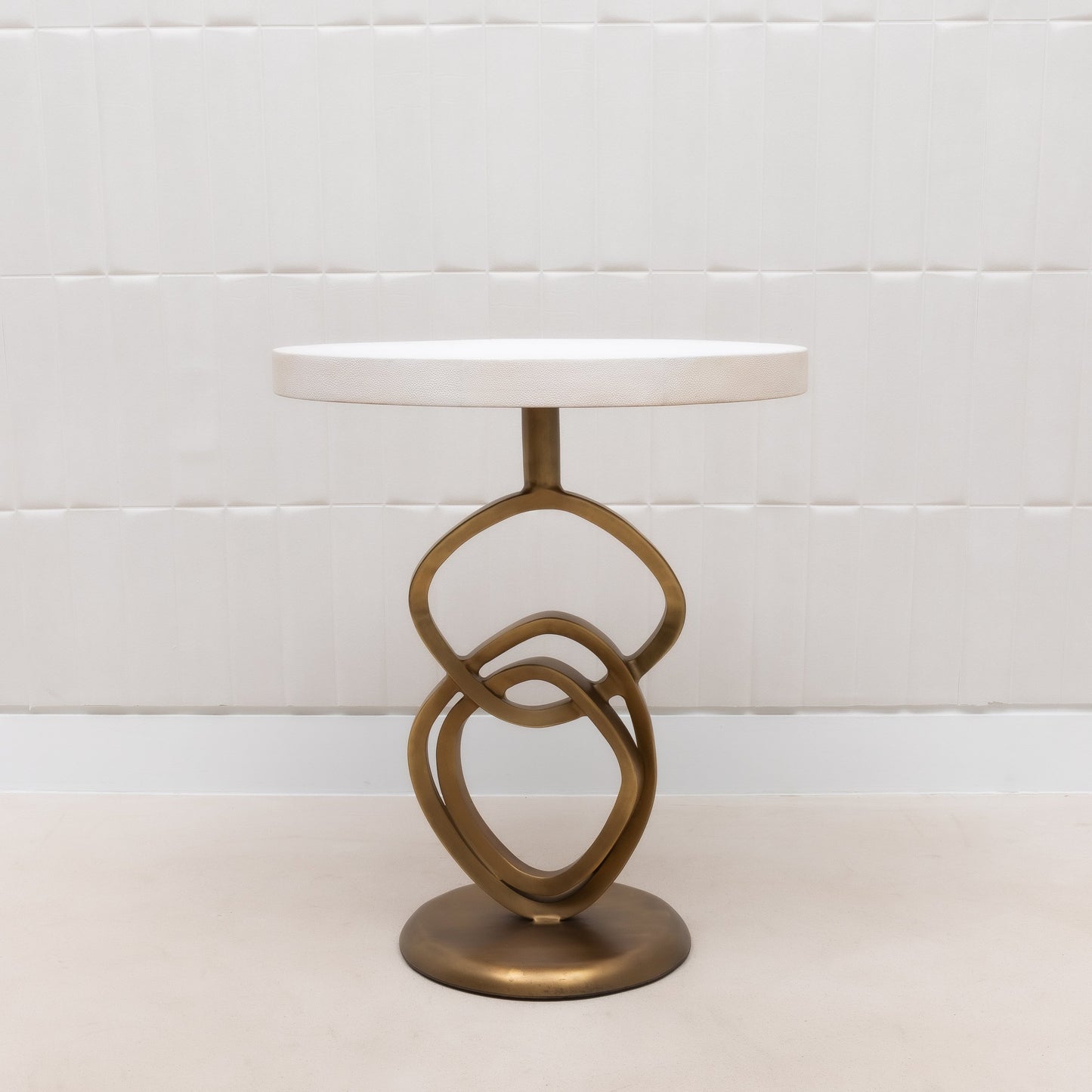 Teardrop Shagreen Side Table by Kifu Paris