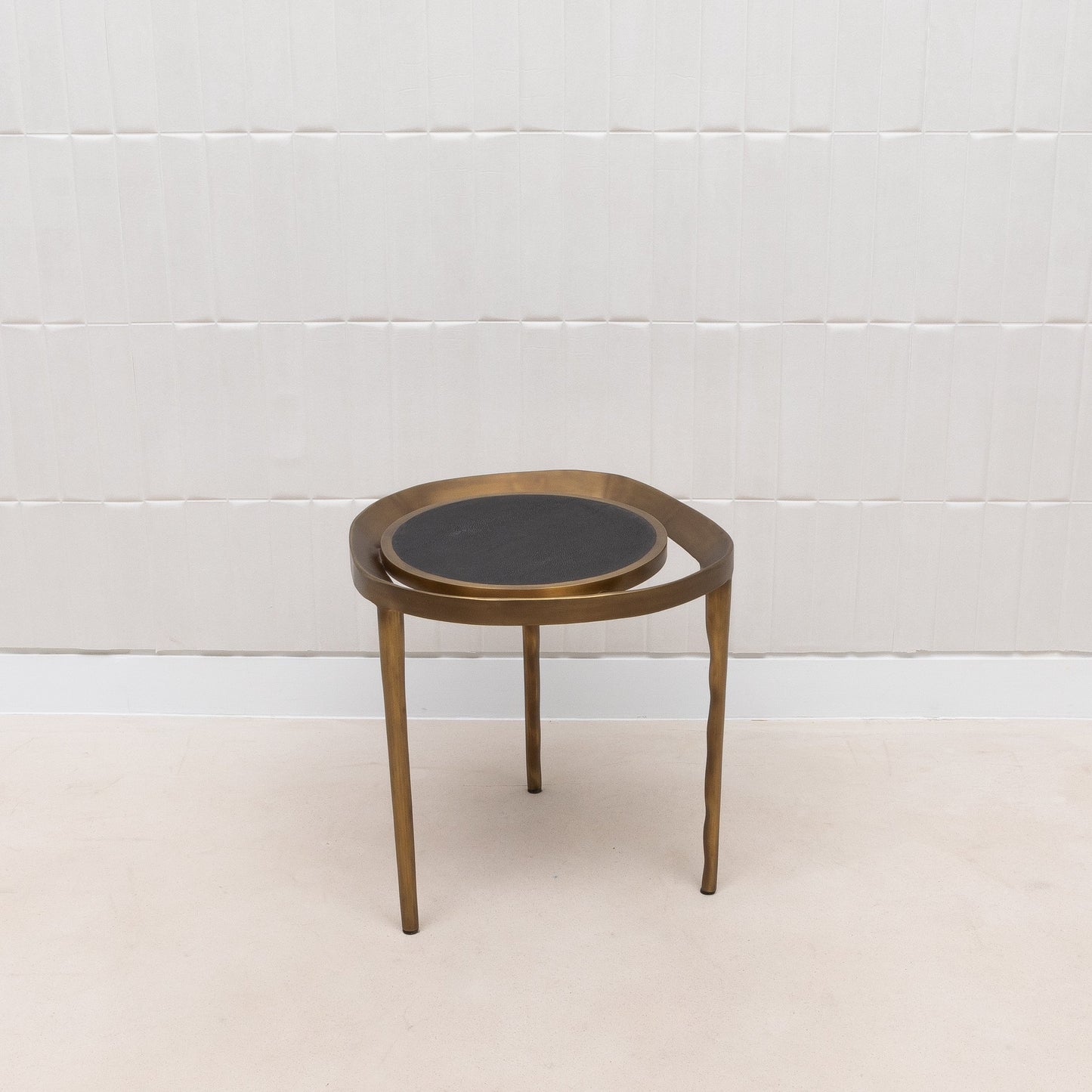 Lilly Melting Shagreen Side Table by R&Y Augousti