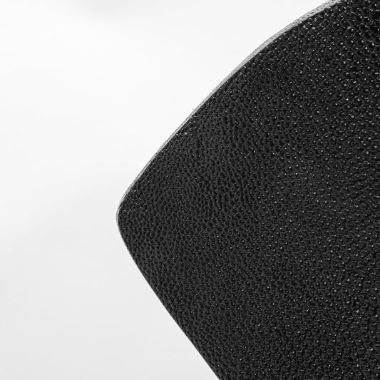 Sculptural Vase in Black Shagreen by R&Y Augousti