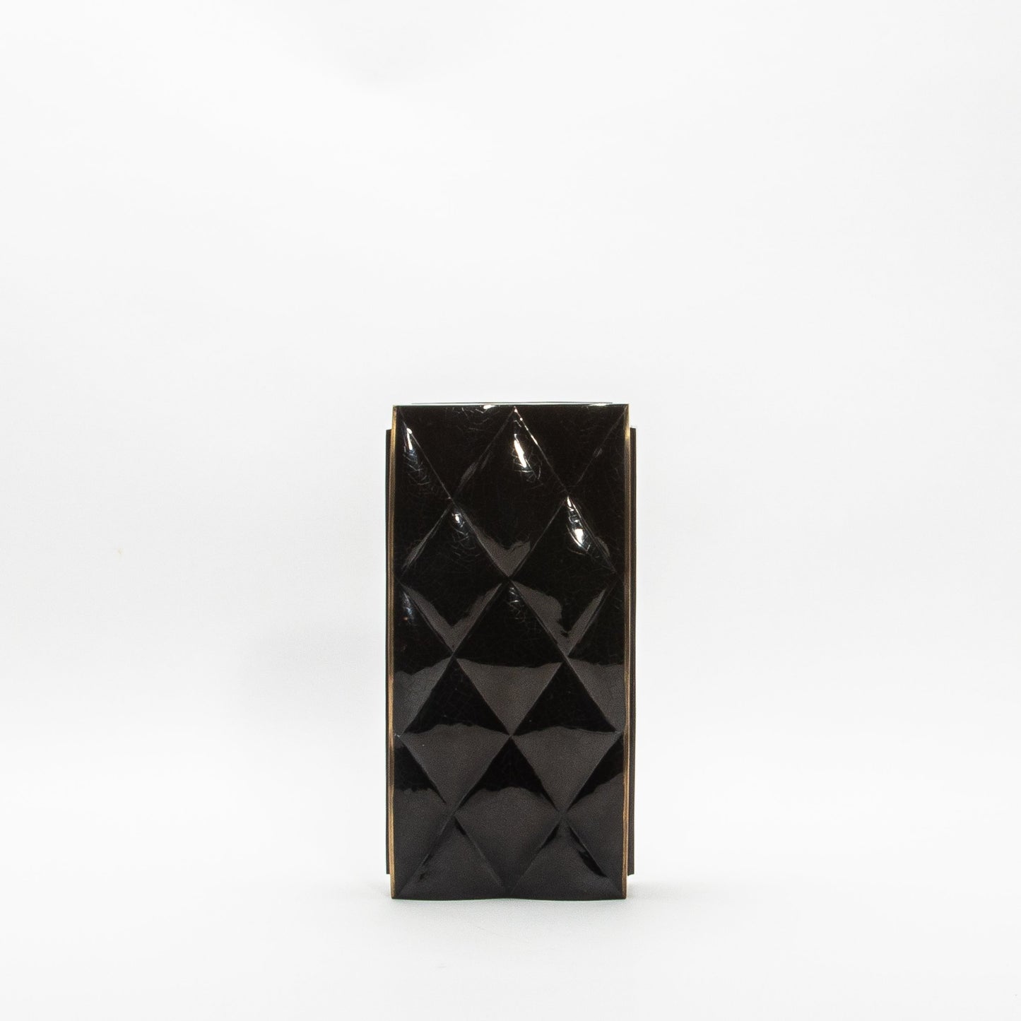 Quilted Vase in Black Shell by KIFU Paris