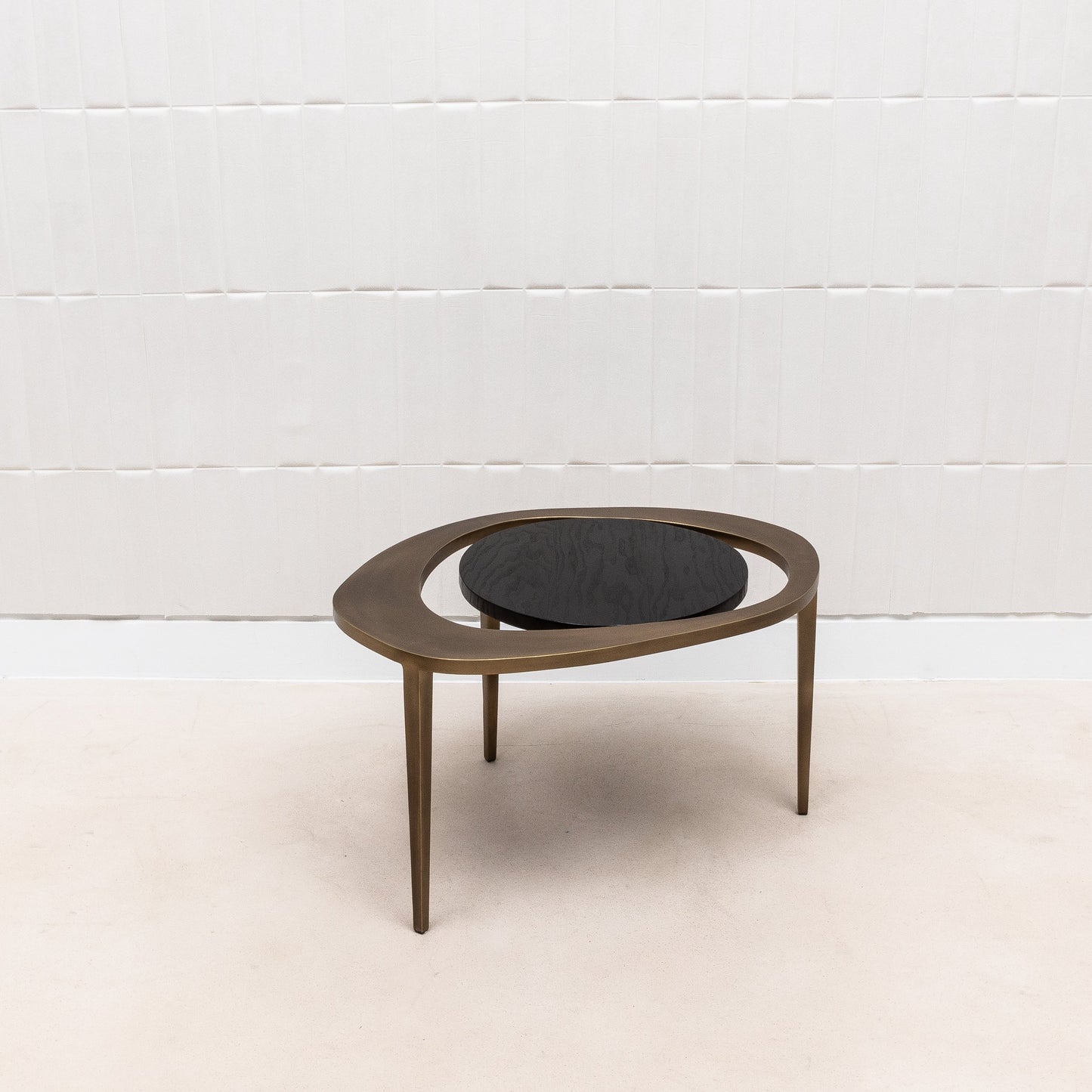 Set of 3 Nesting Tables in Black Oak by R&Y Augousti