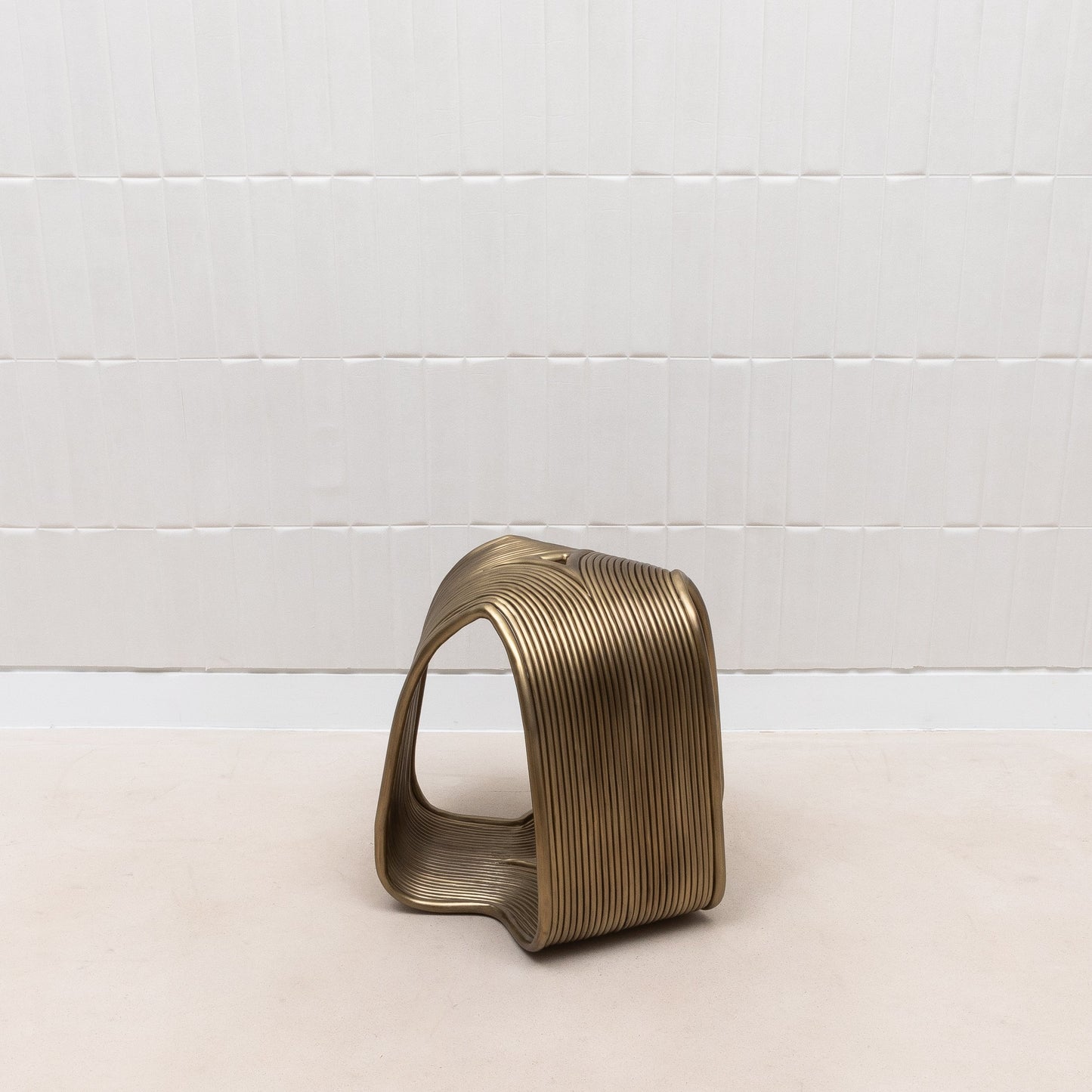 Brass Rods Stool by R&Y Augousti