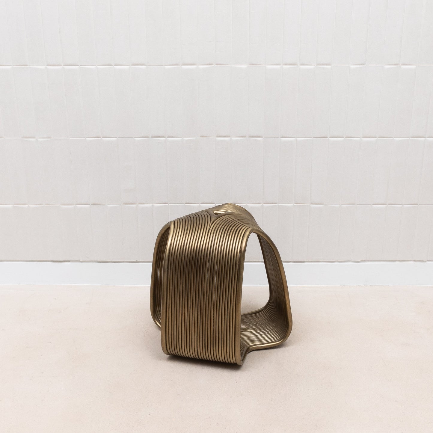 Brass Rods Stool by R&Y Augousti