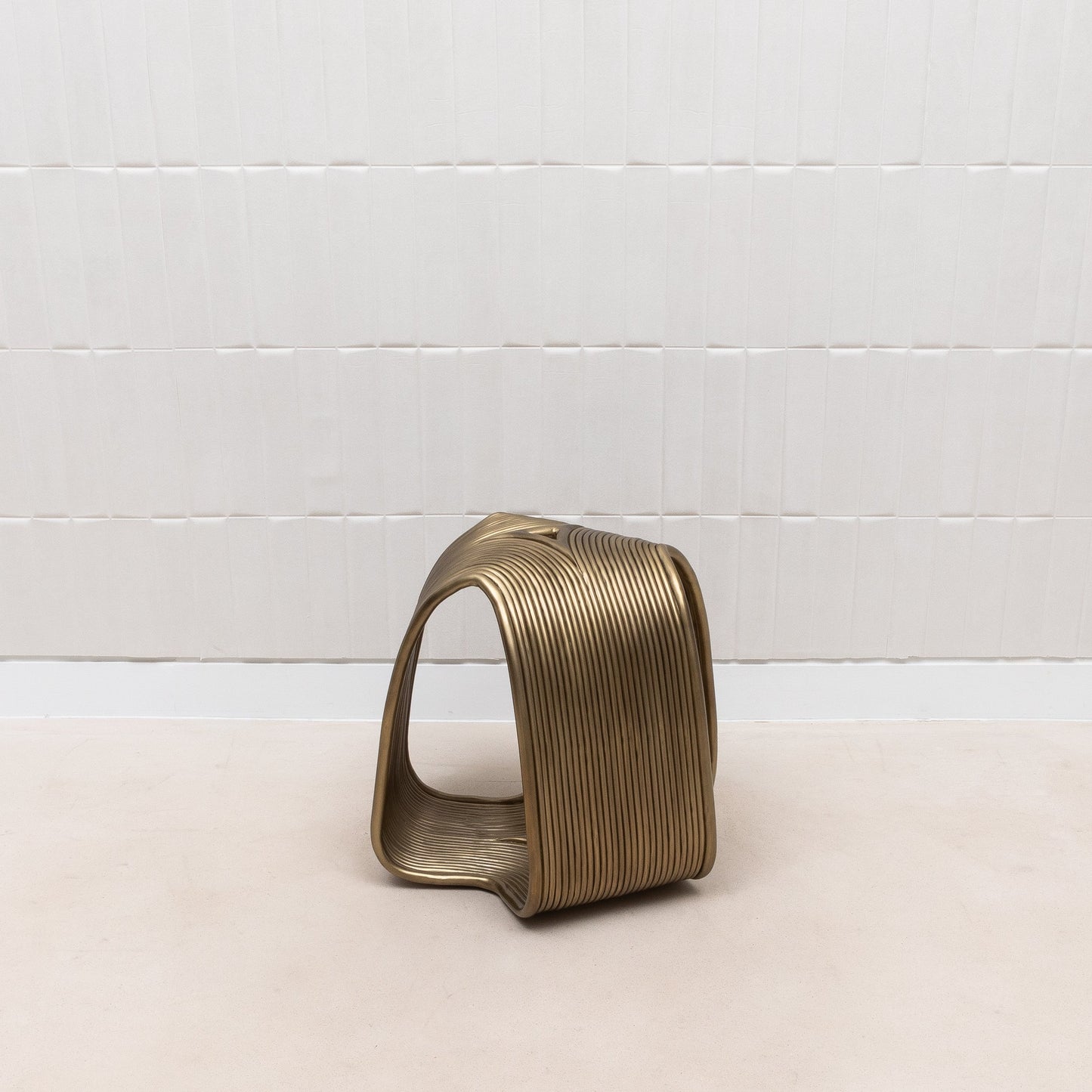 Brass Rods Stool by R&Y Augousti