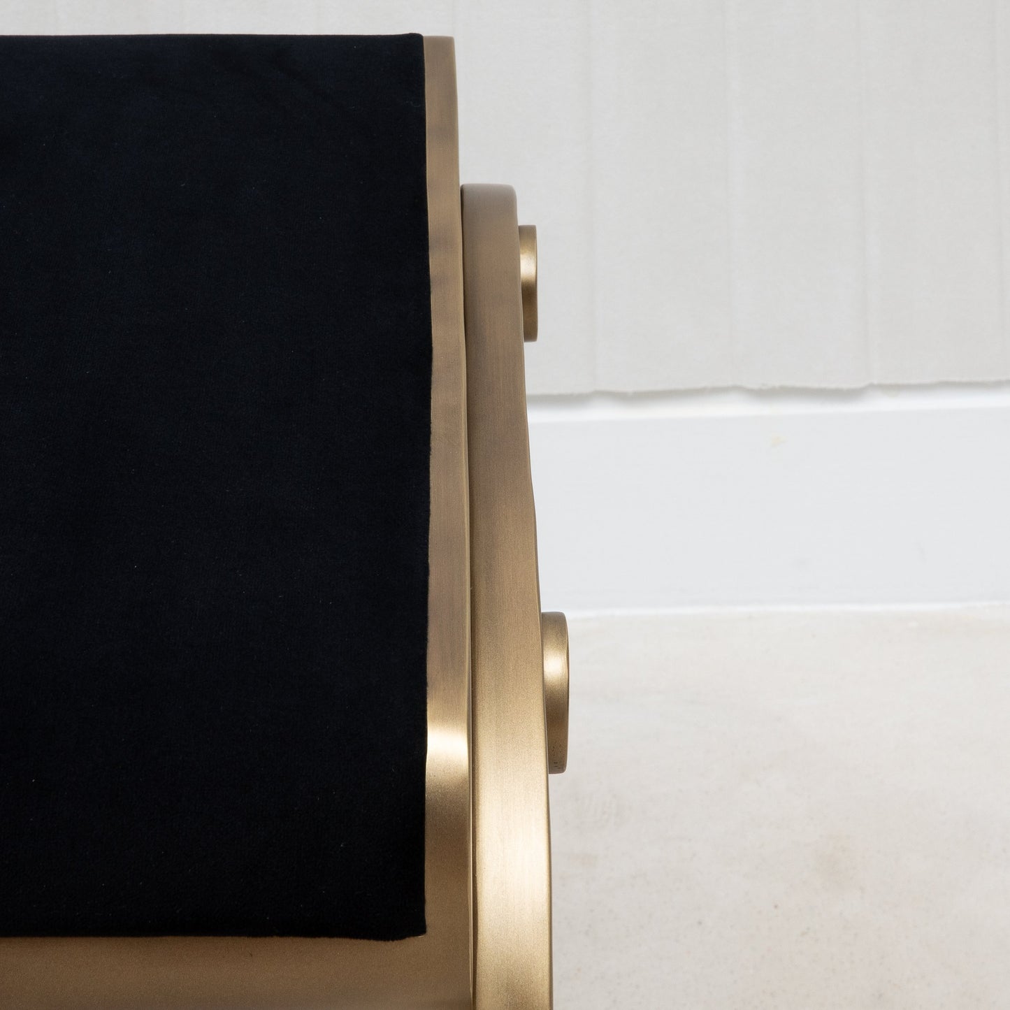 Victoria Bench in Black Velvet by R&Y Augousti