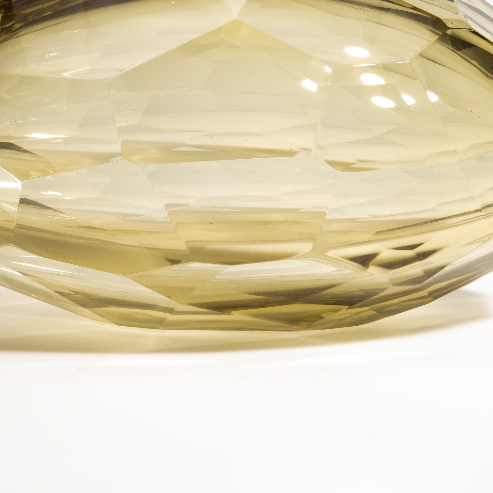 Murano Wide Taper Vase in Olive