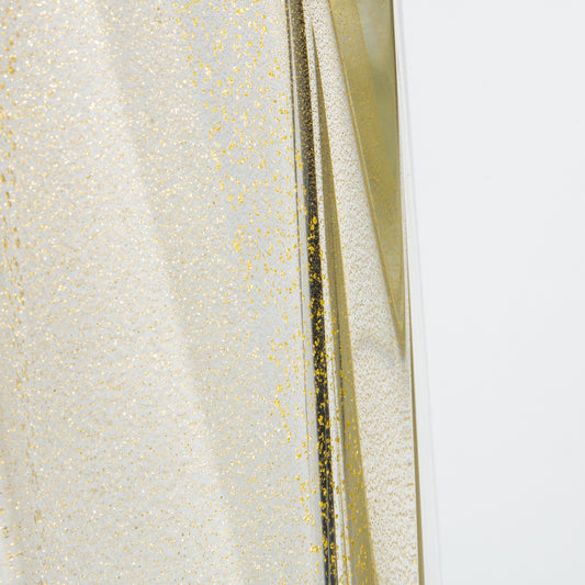 Murano Goccia Vase in Clear with 24-Karat Gold Flecks