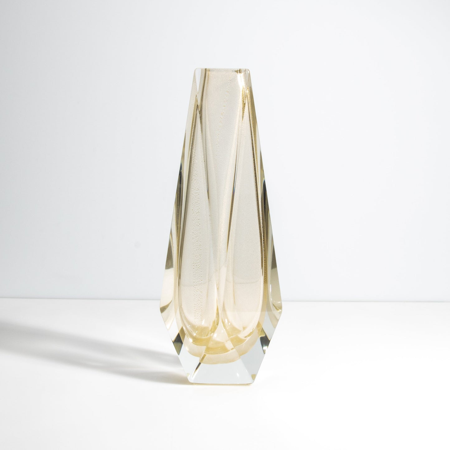 Vase Goccia Clear 24-Karat Gold Flecks M