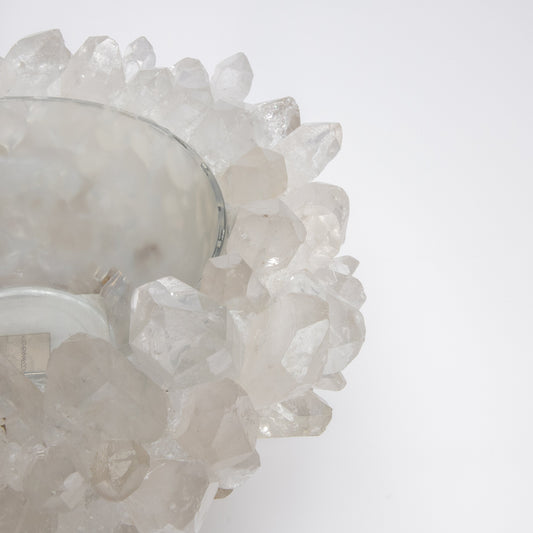 Classic Small Bowl in Clear Quartz by Kathryn McCoy