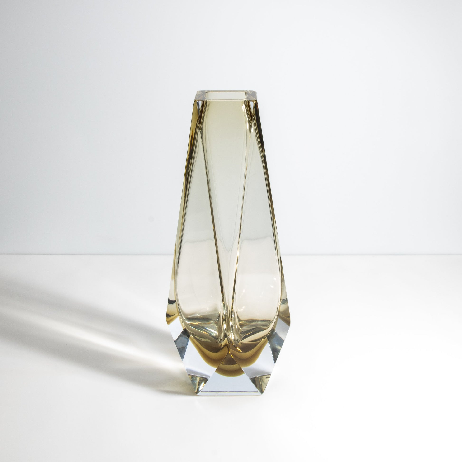 Murano Goccia Tall Vase in Olive