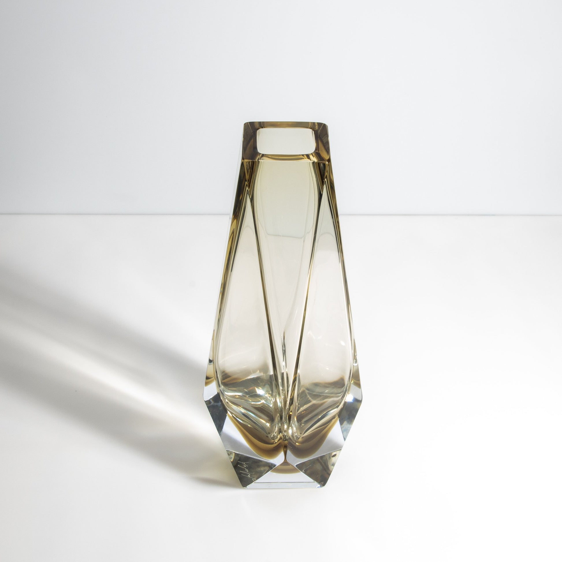 Murano Goccia Tall Vase in Olive