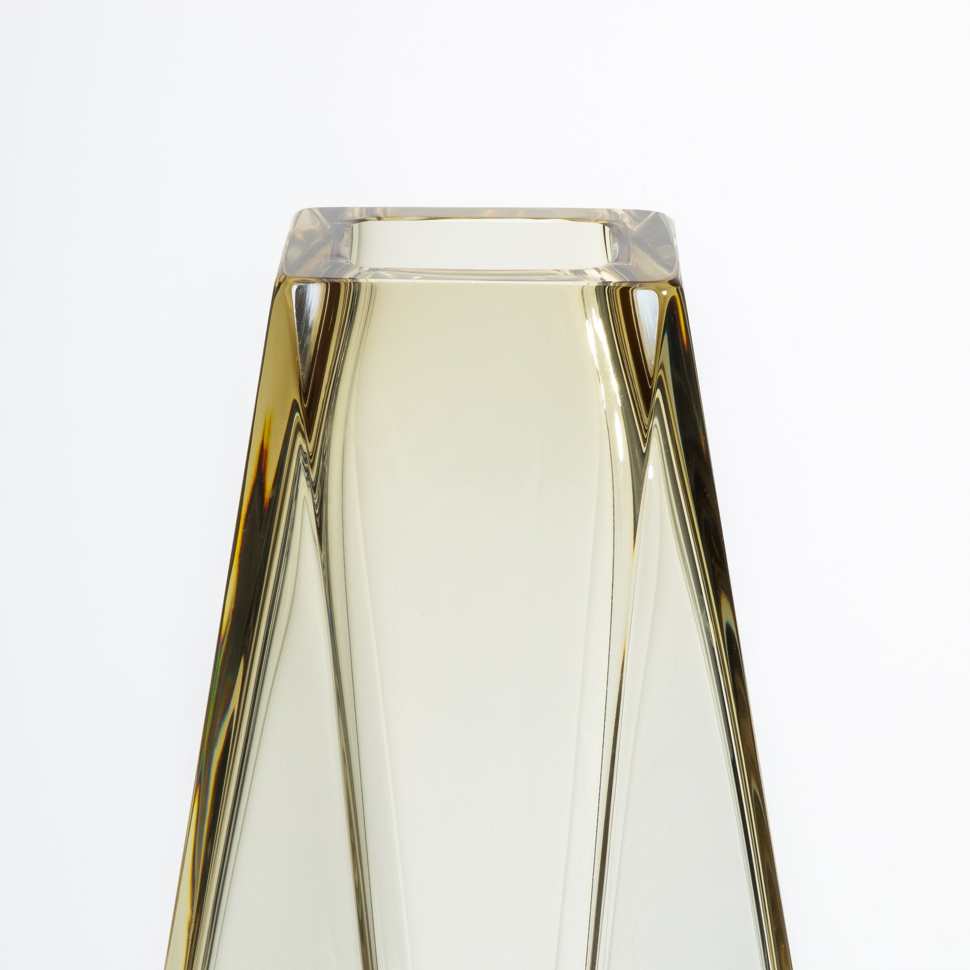 Murano Goccia Tall Vase in Olive