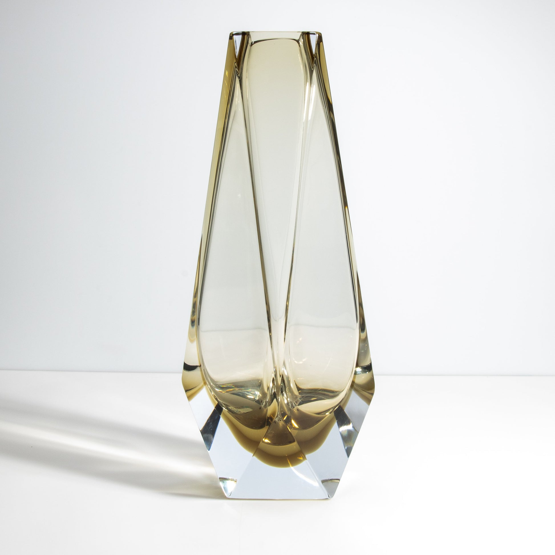 Murano Goccia Tall Vase in Olive