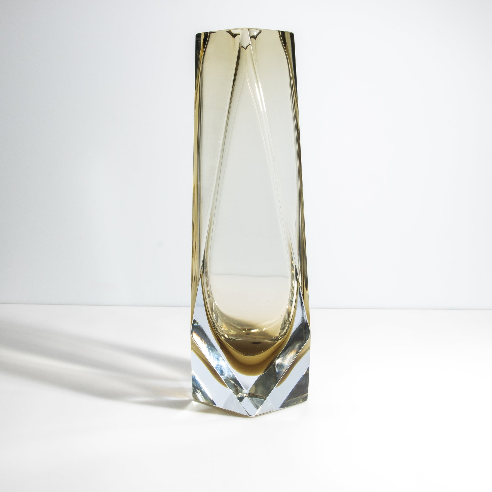 Murano Goccia Tall Vase in Olive