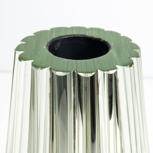 Murano Massiccio Vase in Clear Mirror