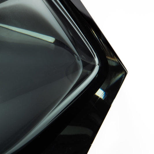 Murano Briolette Vase in Grey