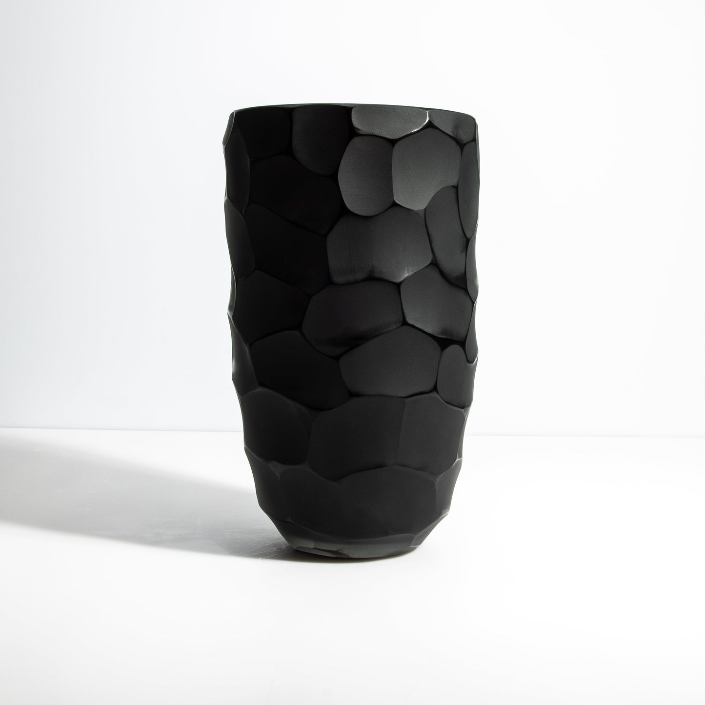 Murano Moon Vase in Black